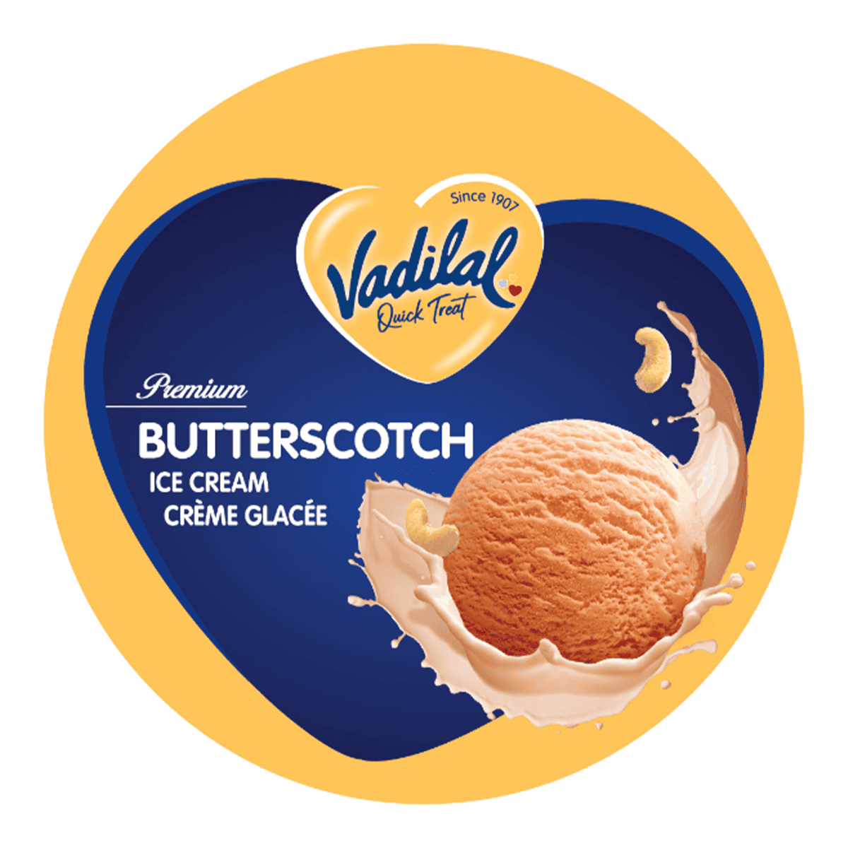Vadilal Butterscotch Ice Cream (750ml 25.3 fl.oz)