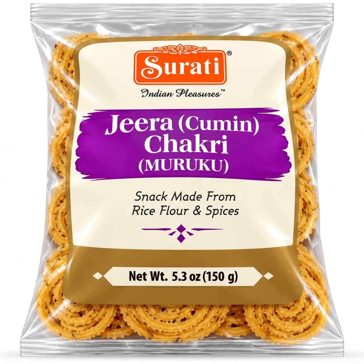 Surati Jeera (Cumin) Chakri (150g 5.3oz)