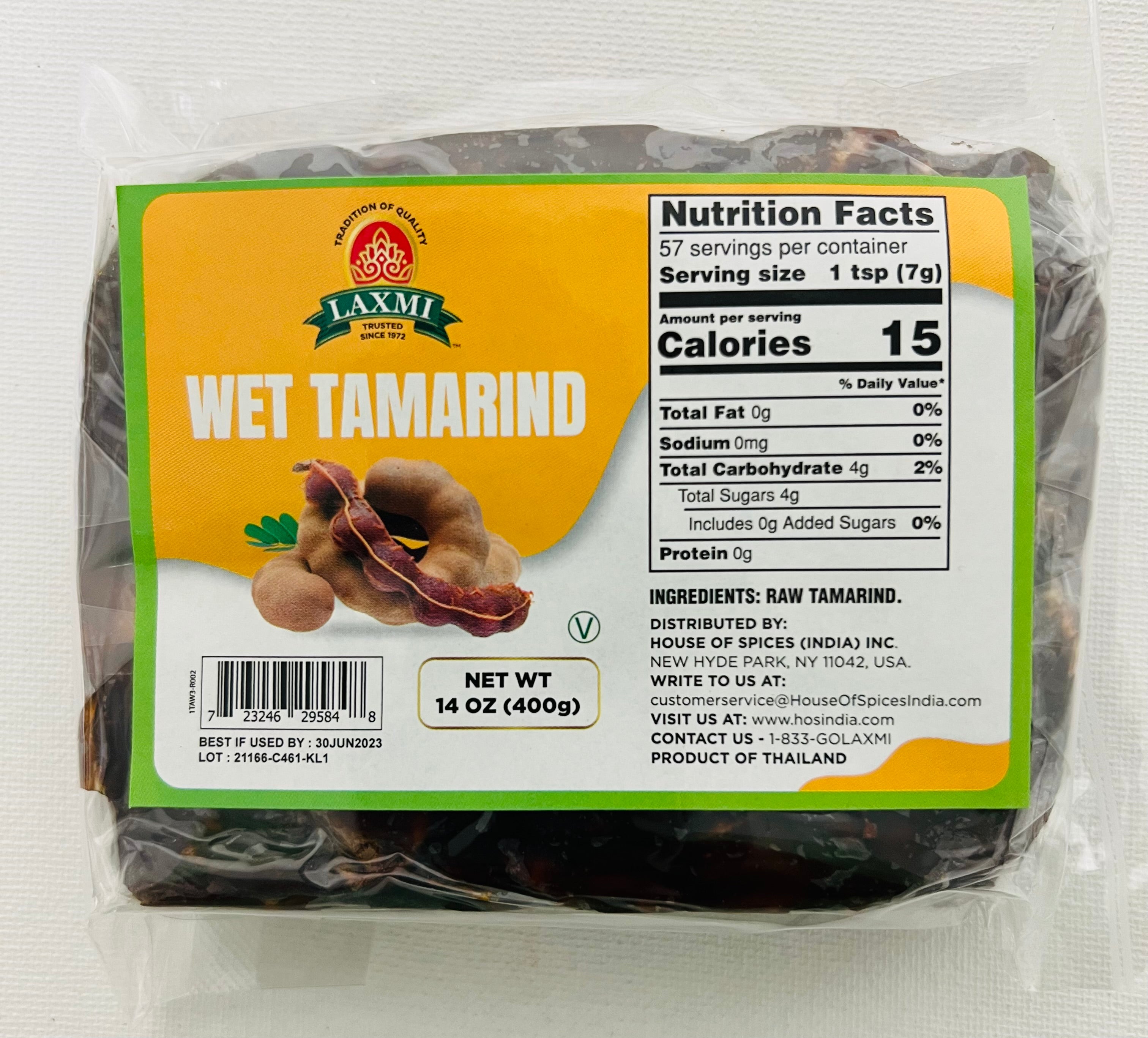 Laxmi Wet Tamarind Slab (400g  14oz)