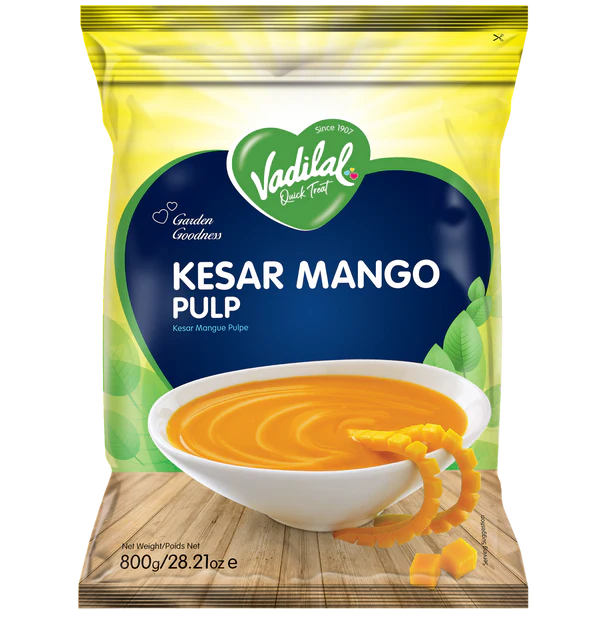 Vadilal Kesar Mango Pulp (800g  28.22Oz)
