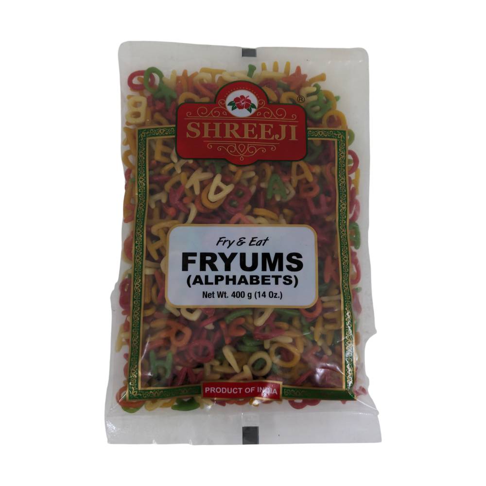 Shreeji Fryums Alphabets (400g 14oz)