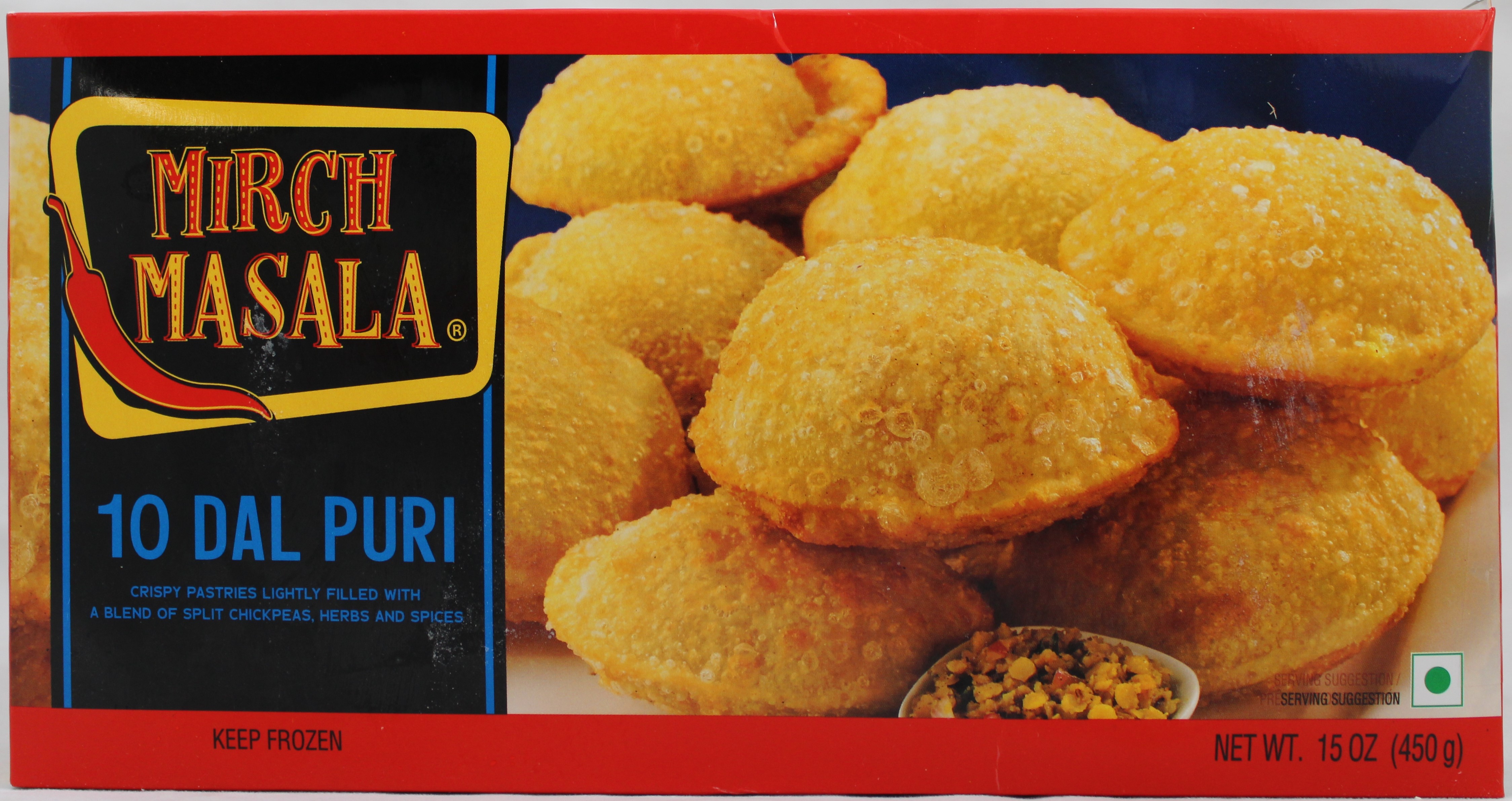 Mirch Masala Dal Puri  10 Pieces (450g  15Oz)