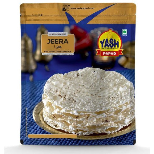 Yash Cumin (Jeera) Papad (200g  7Oz)