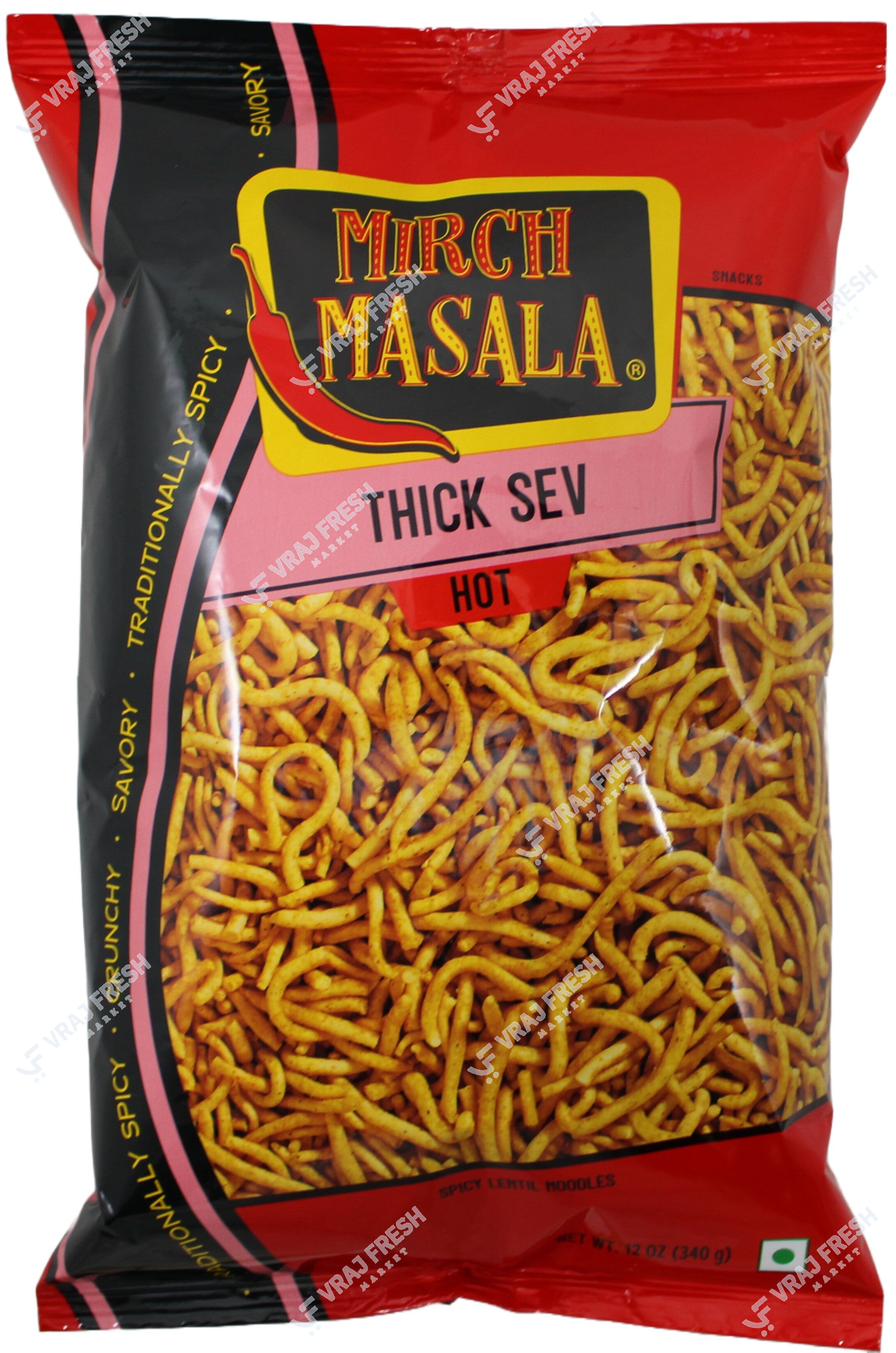Mirch Masala Thick Sev Hot (340g  12Oz)