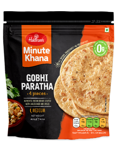 Haldiram's Gobhi Paratha 4pcs (400g 14oz)