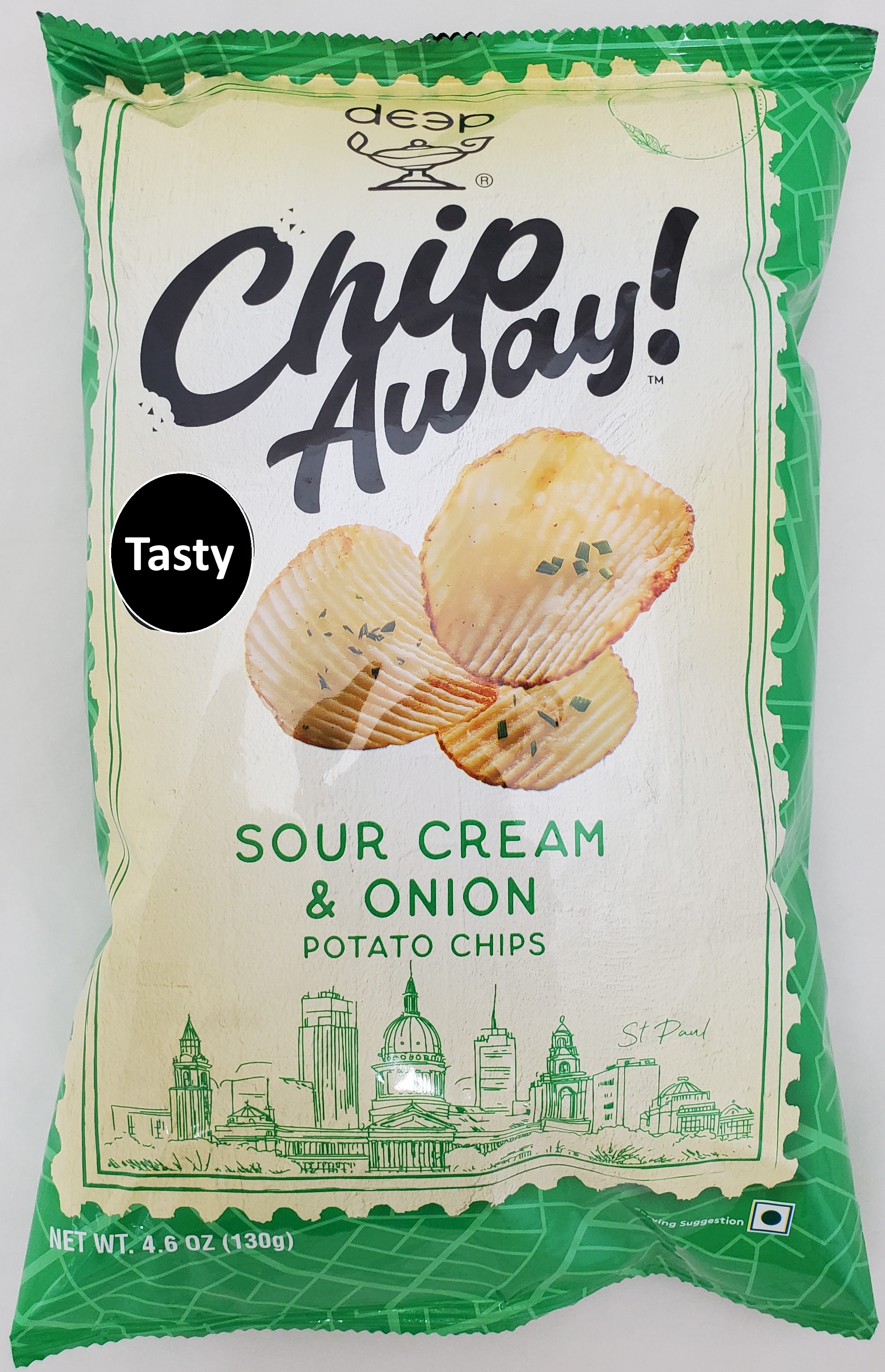 Deep Sour Cream & Onion Potato Chips (130g 4.6oz)