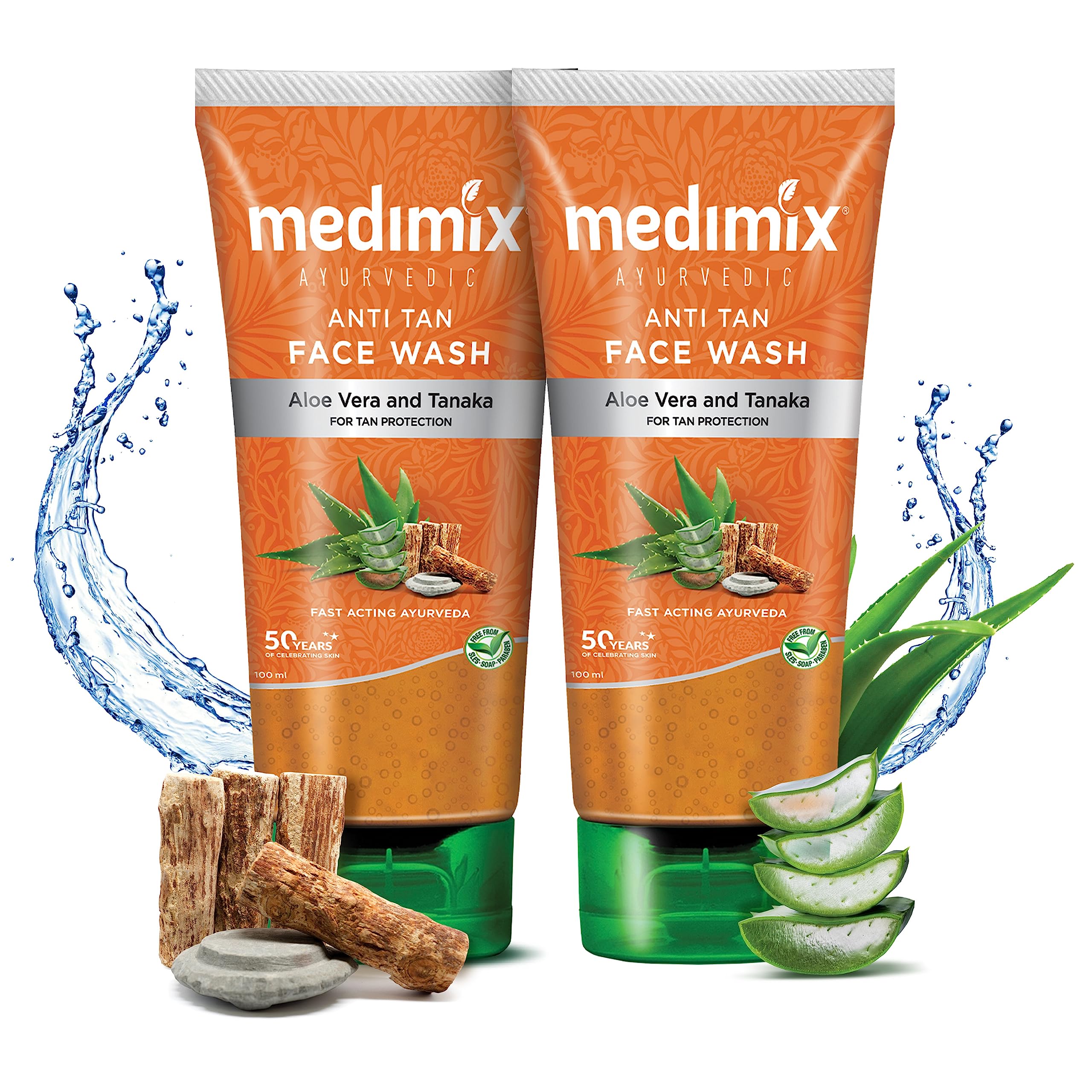 Medimix Anti Tan Face Wash Aloevera & Tanaka (150ml 5.08oz)