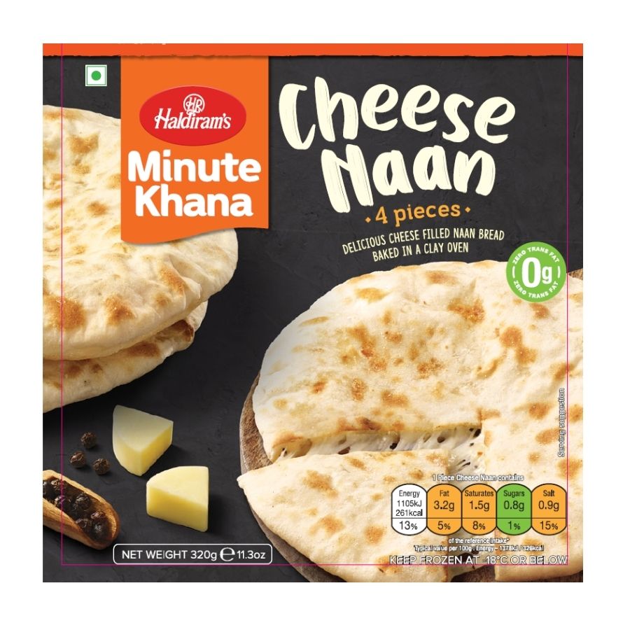 Haldirams Cheese Naan  4 Pcs (320g  11.3Oz)