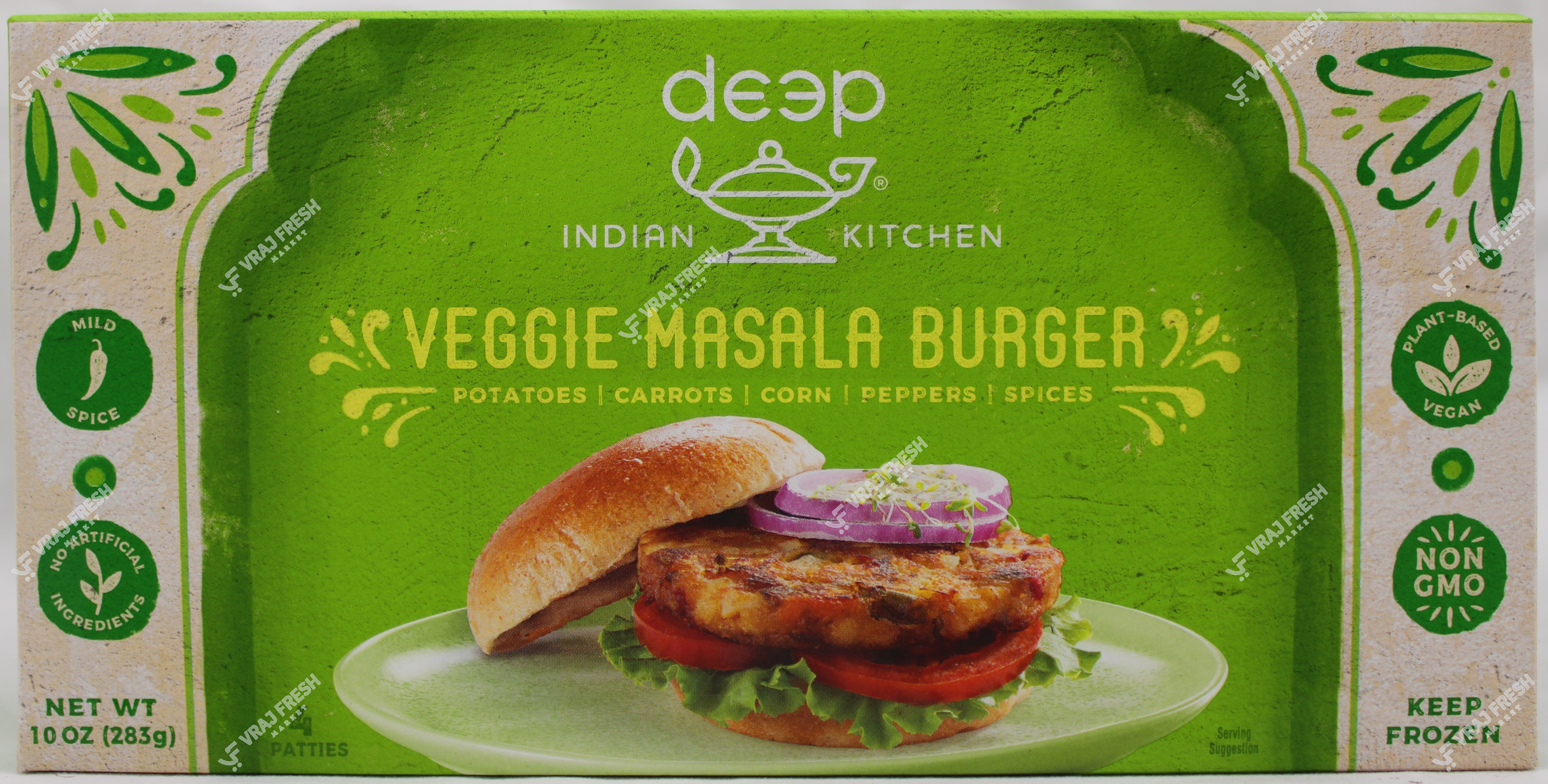 Deep Veggie Masala Burger Patties 4 Pieces (283g  10Oz)