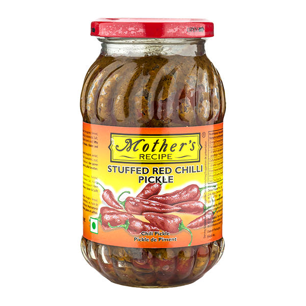 Mothers Stuffed Red Chili Pickle  1.1Lb (500G  17.6Oz)
