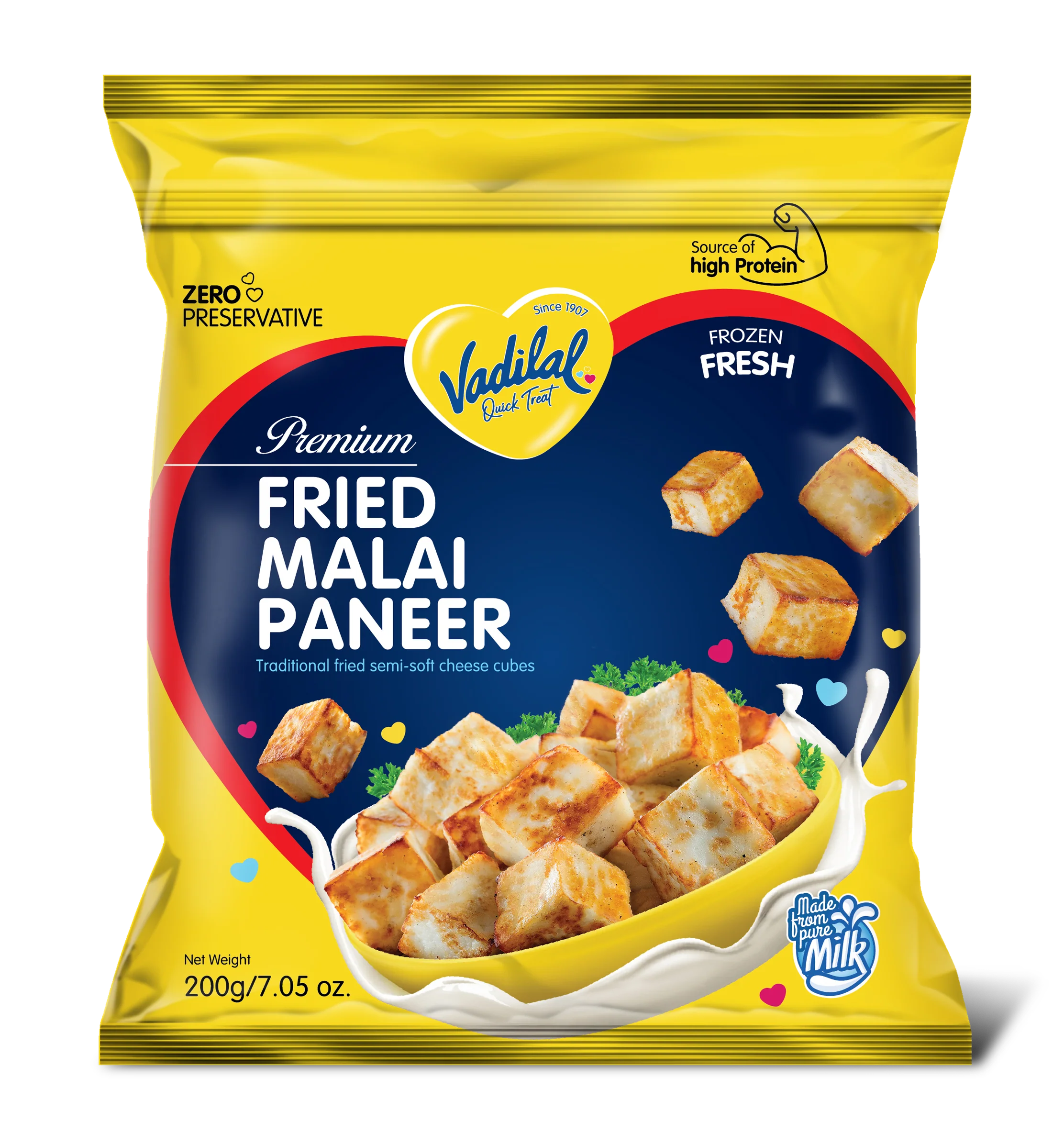 Vadilal Fried Malai Paneer cubes (200g 7oz)