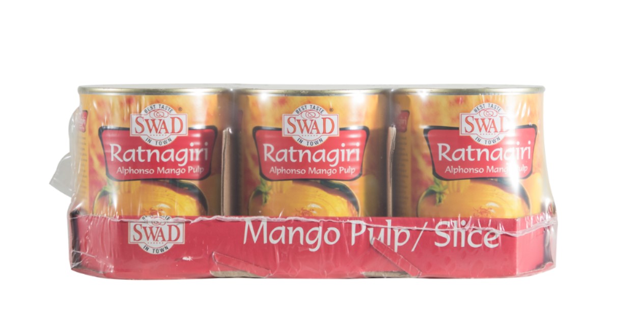 Swad Ratnagiri Alphonso Mango Pulp (850g  29.98Oz) 6 Tins