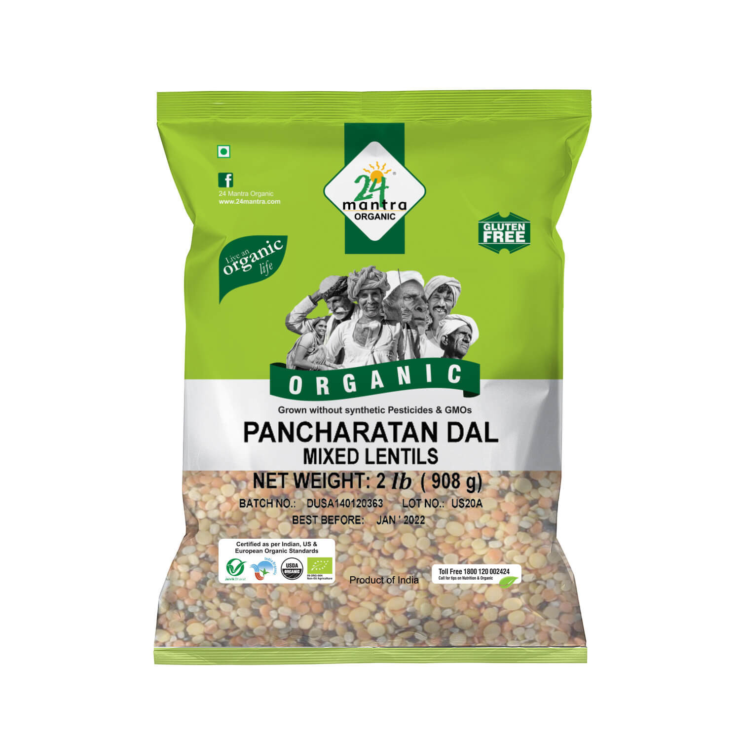 24 Mantra Organic Panchratan Dal