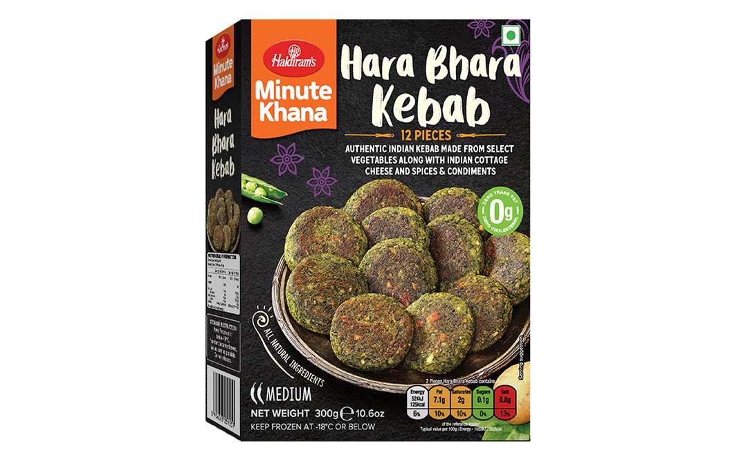 Haldirams Hara Bhara Kebab (300g  10.6Oz)