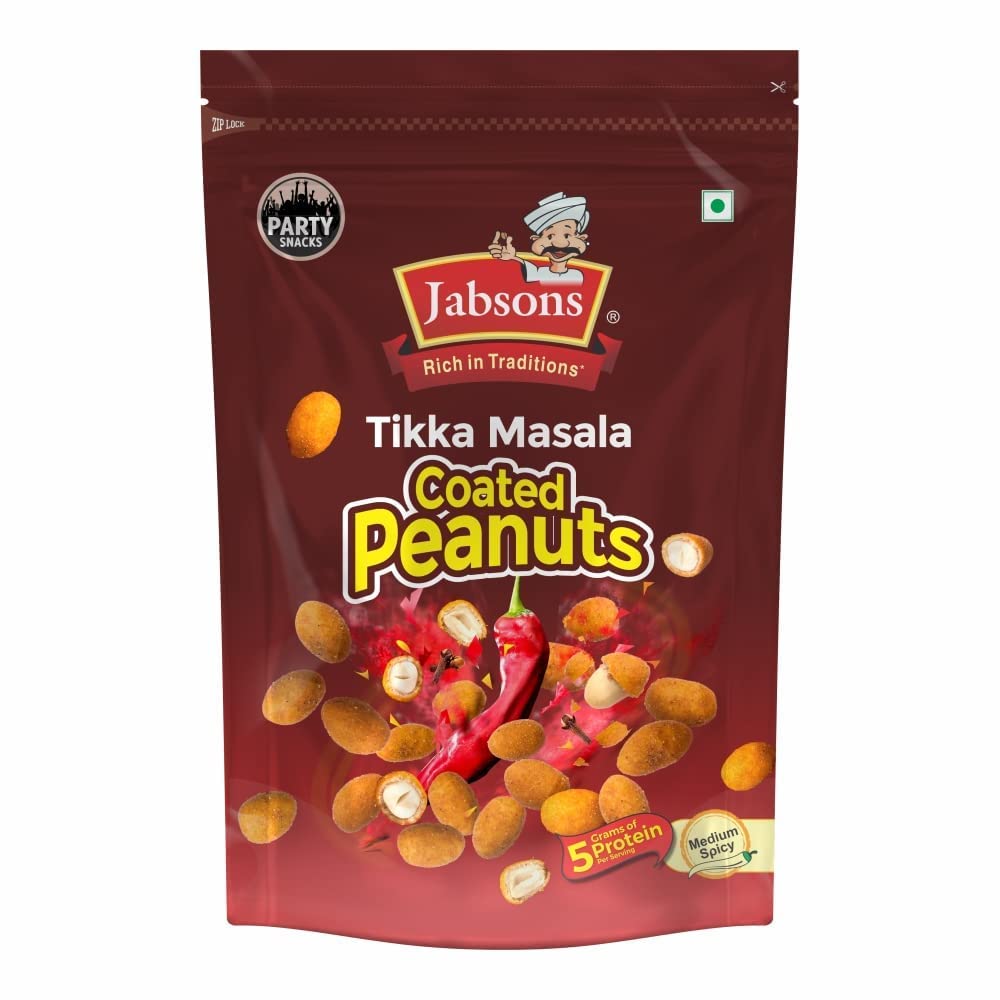 Jabsons Tikka Masala Coated Peanuts (400g  14.11oz)