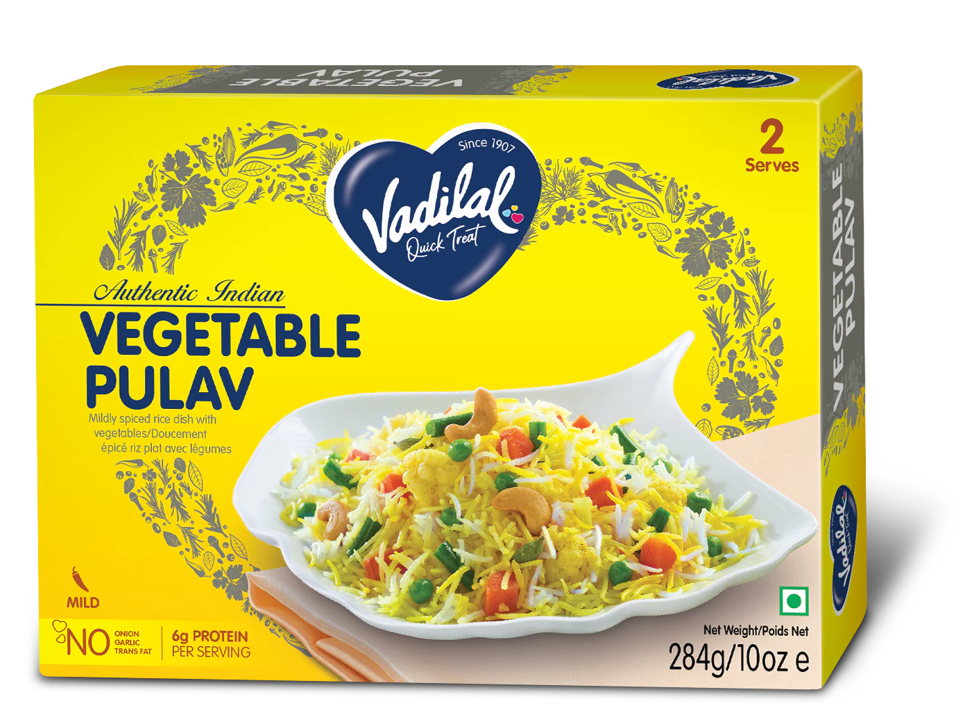 Vadilal Vegetable Pulav (284g  10Oz)