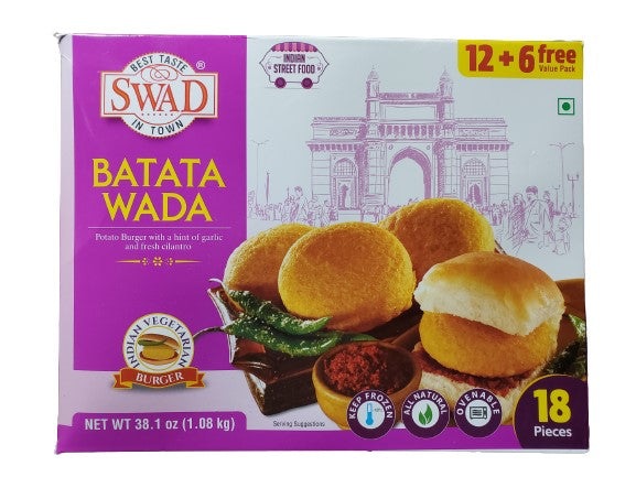 Swad Batata Wada 18 Pcs (1.08kg  38.1oz)