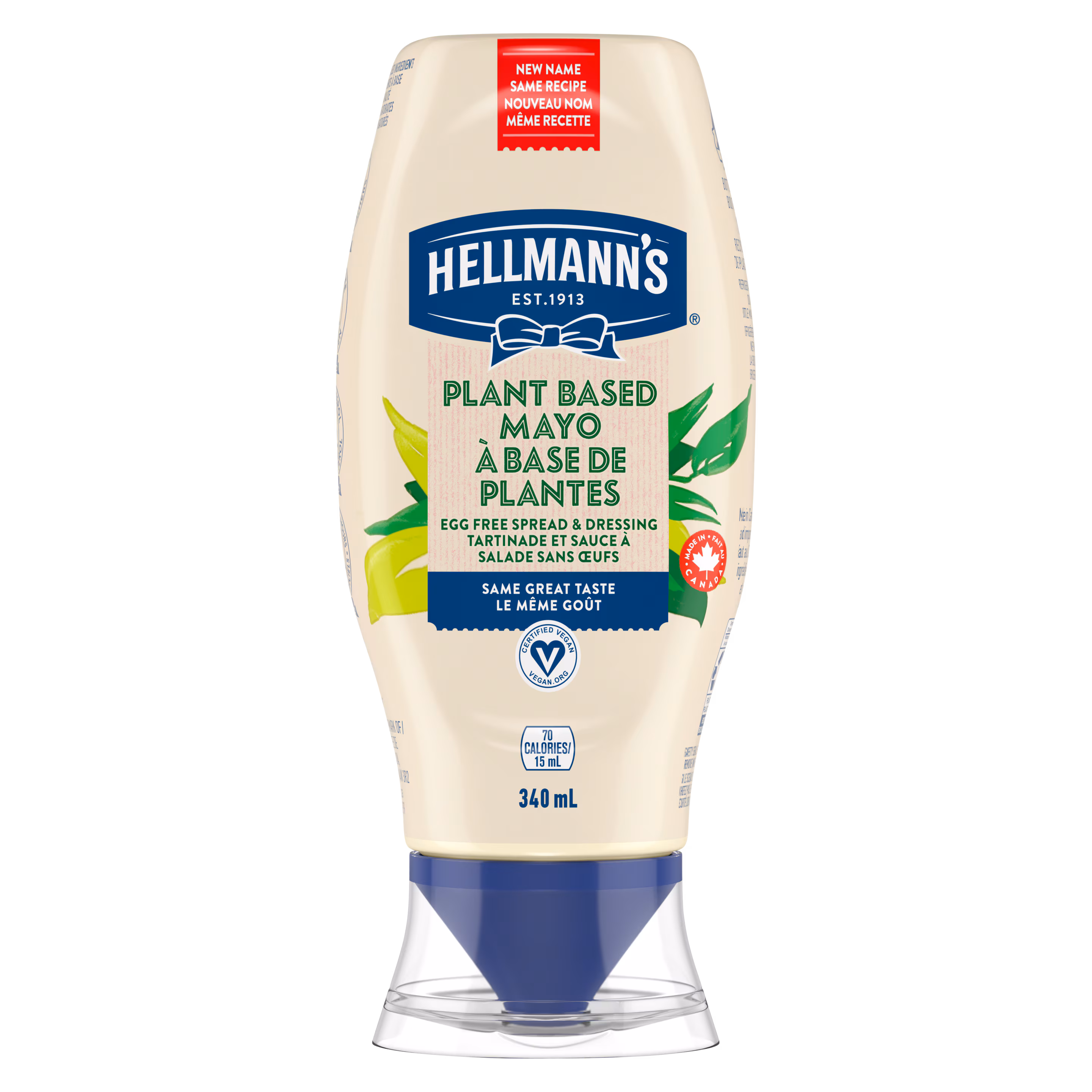 Hellmanns Plant Based Mayo (340ml 11.5oz)