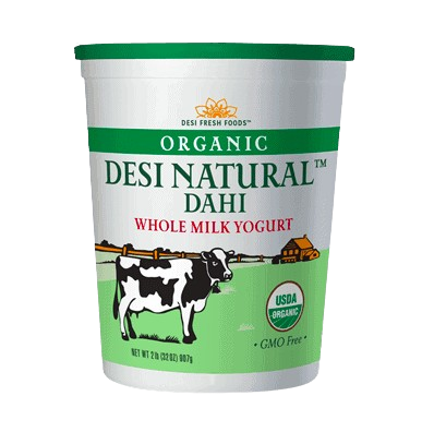 Desi Natural Organic Dahi (Whole Milk Yogurt) - 2Lb