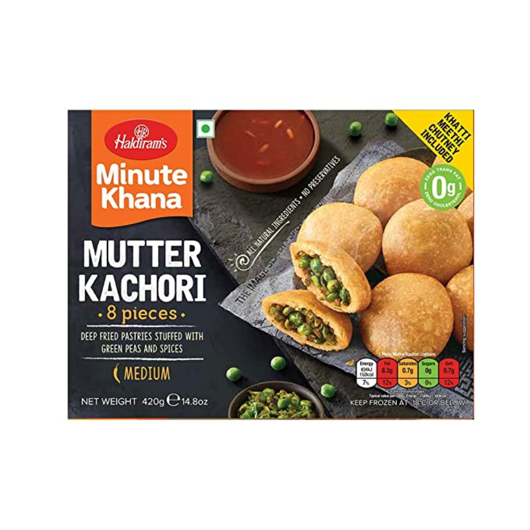 Haldirams Mutter Kachori 8 Pieces (420g  14.8Oz)