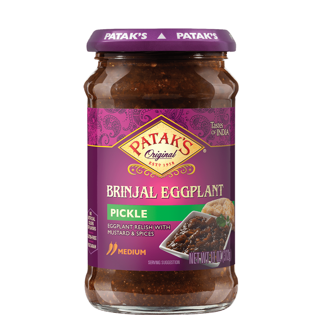 Patak Brinjal Eggplant Pickle (283g  10oz)