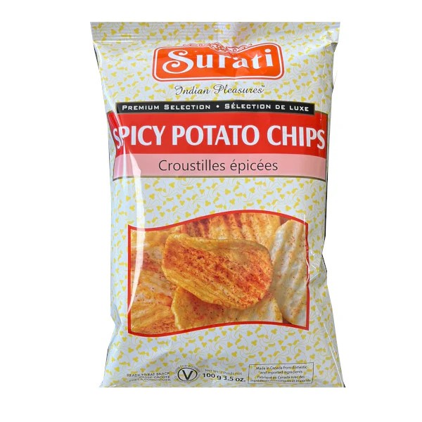Surati Spicy Potato Chips (100g  3.5Oz)