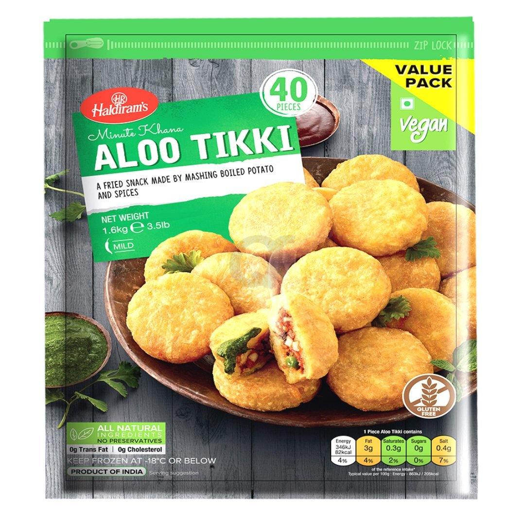 Haldiram's Aloo Tikki  40 pcs (1.6kg)