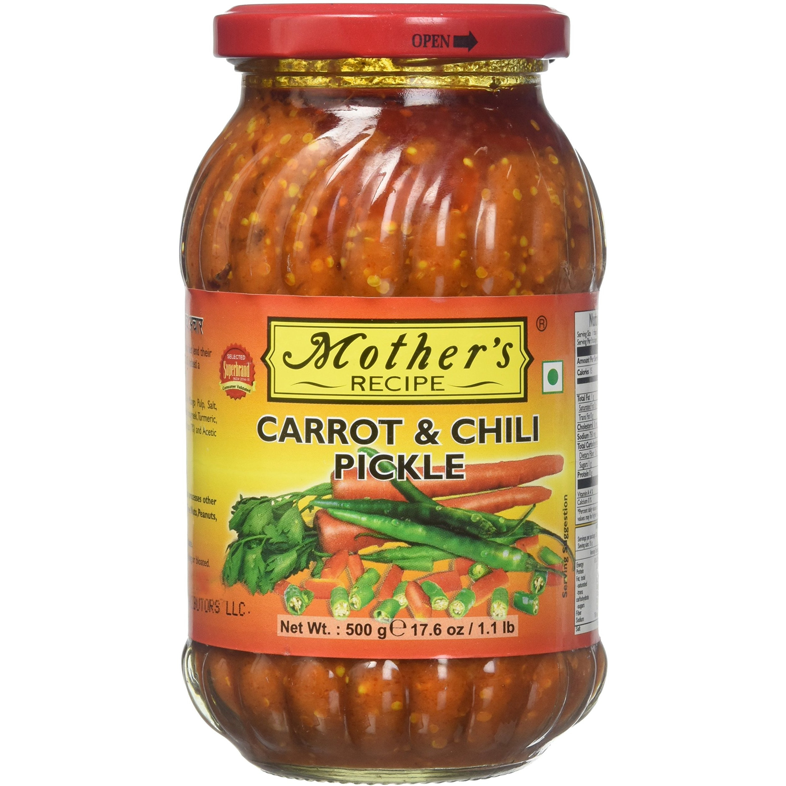 Mothers Carrot And Chili Pickle  1.1Lb (500G  17.6Oz)