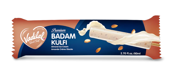 Vadilal Badam Kulfi Stick (80ml  2.70Oz)