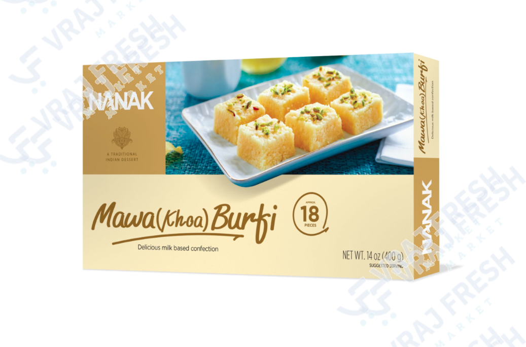 Nanak Mawa (Khoa) Burfi 18 Pcs (400g  14oz)
