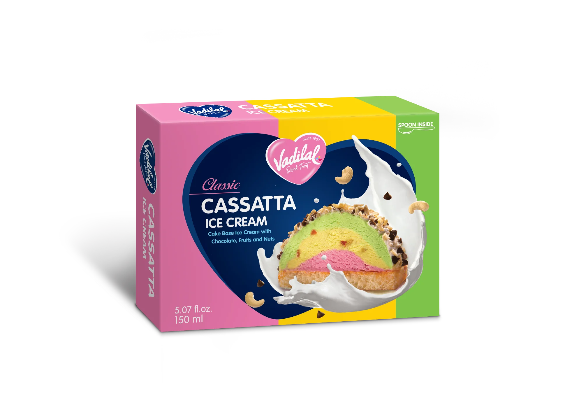 Vadilal Classic Cassatta Ice Cream (150ml  5.07Oz)