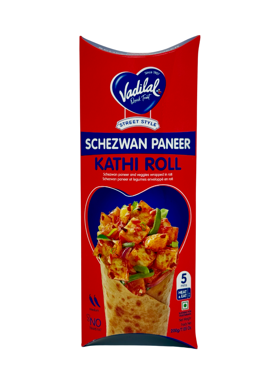 Vadilal Schezwan Paneer Kathi Roll (200g 7.05Oz)